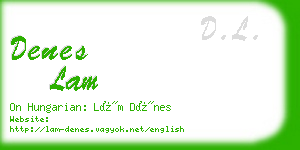 denes lam business card